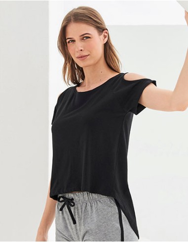 S-SK233-Womens Drop Tail T